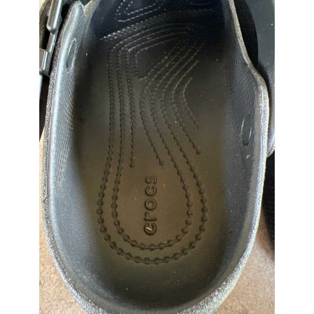 Crocs Classic Mary Jane Clogs Black glitter platform loafer goth emo comfort - Picture 5 of 11